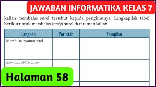 Kunci Jawaban Informatika Kelas 7 Halaman 58 Kurikulum Merdeka Aktivitas TIKK704 [upl. by Ginsburg434]