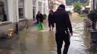 Hochwasser in Passau Montag 3 Juni Universität und Altstadt überschwemmt [upl. by Thad]