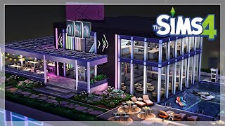 ROOFTOP NIGHTCLUB ✨  The Sims 4 Speedbuild  No CC [upl. by Haldane]