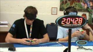 4x4 Rubiks cube blindfolded former world record 33780 [upl. by Ellehcrad]