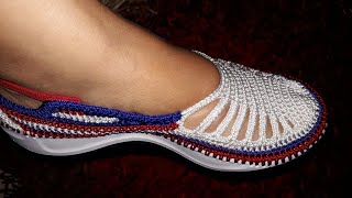 como TEJER un ZAPATO en CROCHET  MODELO MARY LUZ [upl. by Airliah220]