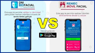 DNI BioFacial vs RENIEC MÓVIL FACIAL [upl. by Idnam]