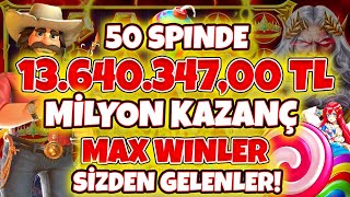 Slot Oyunları 🍀 Sizden Gelenler 🍀 REKOR 50 SPİN MİLYON KAZANÇ 13000000 TL BÖYLESİ GÖRÜLMEDİ [upl. by Eibrad]