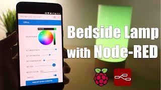 DEMO NodeRED with Xiaomi Mijia Bedside Lamp [upl. by Inus]