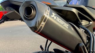 KTM 890 DUKE R  Akrapovic Exhaust [upl. by Curnin]