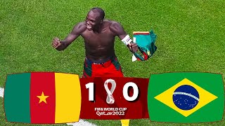 CAMEROON VS BRAZIL VINCENT ABOUBAKAR GIVES VICTORY TO CAMEROON [upl. by Jenks456]