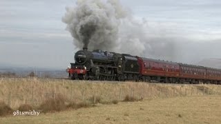 LMS 44932 on The Lancastrian on Sat 16th Feb 2013 [upl. by Thierry106]