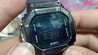 طريقه ضبط ساعة سبورت Sanda SANDA Men Digital Watch Sports Watches Waterproof Watches For Men 9006 [upl. by Fradin869]