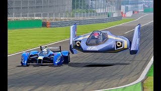 Red Bull X2010 vs FZero Blue Falcon  Spa [upl. by Koblas]