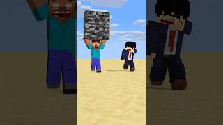 HELP Herobrine Power Up Running With Bigger And Bigger Bedrock friendship shorts trending anime [upl. by Suez]