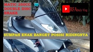 motor matic 250cc terkeren  Test Ride Benelli Zafferano 250cc  moto vlog  10 [upl. by Aramoiz]