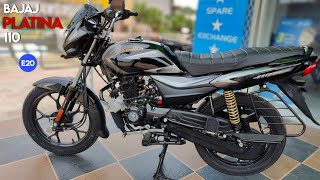 Bajaj PLATINA 110 2024 Comfortec Walkaround Review  E20  Anti Skid Braking  Mileage  Top Speed [upl. by Carlota]