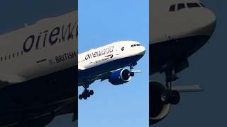 British Airways One World Livery Boeing 777 landing at Heathrow 09L ✈️ [upl. by Wolcott]