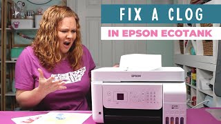 How to Fix a Clog on an Epson EcoTank Printer [upl. by Sand]