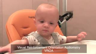 Hearing Test  Visually Reinforced Orientation Audiometry VROA [upl. by Rachele839]