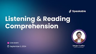 Listening and Reading comprehension in Speakable activities [upl. by Eatnod]