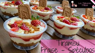 Tiramisu Fraise Spéculoos [upl. by Lathe]