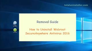 How to Uninstall Webroot SecureAnywhere Antivirus 2016 [upl. by Allebram260]