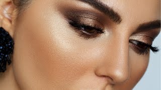 Zendaya Oscars Brown Smokey Eye Makeup Tutorial  Mostly Affordable  2018 [upl. by Ahsiad]