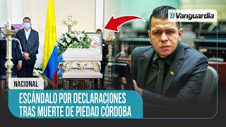 🔴⚰️🇨🇴 EXPLOSIVAS y POLÉMICAS declaraciones de SENADOR JOTA PE tras MUERTE de PIEDAD CÓRDOBA [upl. by Mathilde]