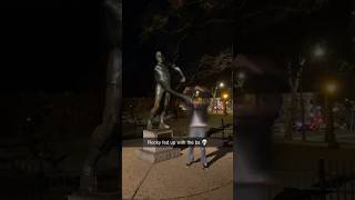 The Rocky Statue Punched Me philadelphia rocky philly [upl. by Eidson]