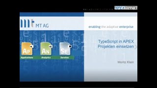 Moritz Klein TypeScript in APEXProjekten [upl. by Lemhaj]
