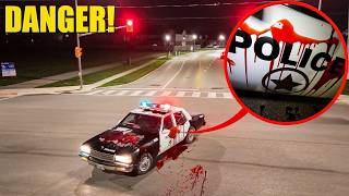 IF YOU SEE BLOOD ON A POLICE CAR CALL FOR HELP someone is in TROUBLE [upl. by Boigie]