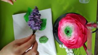 DIY Kaltporzellan einfärben Teil 1 Lufttrockende Modelliermasse Ton Knete für Blumen [upl. by Fitting757]