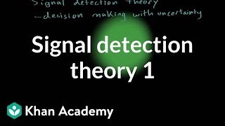 Signal detection theory  part 1  Processing the Environment  MCAT  Khan Academy [upl. by Quar]