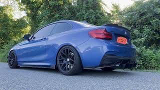 Hear the exhaust Modded M240i Vs Stock Z4 M40i [upl. by Nehpets123]