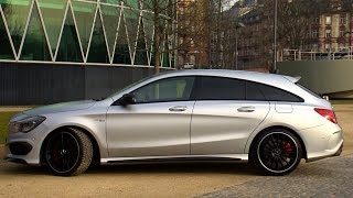 Mercedes CLA 45 AMG Shooting Brake Test 2015 CLA45 [upl. by Lazaro]