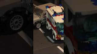 LEGO CITY HIGH SPEED CAR CHASE action lego traffic racing gaming GTA legobattle carcrash [upl. by Erdreid623]