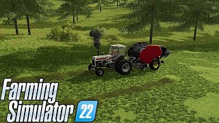 NEW BALING SETUP   TIMELAPSE  NO MANS LAND \ FARMING SIMULATOR 22 [upl. by Armond]