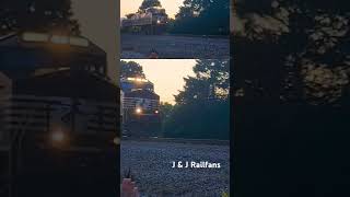 Waving at a horn blowing Norfolk Southern at Sunset [upl. by Ahsenom]