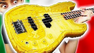 I made a PASTA BASS GUITAR [upl. by Trela]