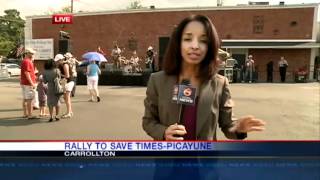 Rally to save the TimesPicayune [upl. by Vassar]