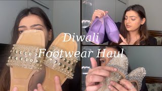 DIWALI FOOTWEAR HAUL haul footwear diwali festival zara trending viral [upl. by Novi]