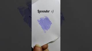 How to make Lavender colour  Colour mixing tutorial [upl. by Enyluqcaj]