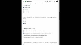 Android Views and Compose in Views quiz answers  Unit 8 Compose with Views [upl. by Dranyam]