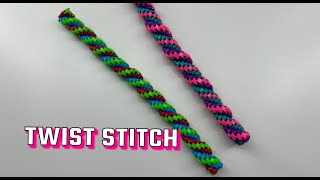 TWIST stitch with Gimp Boondoggle [upl. by Dviad]