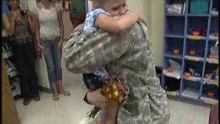 Solider Daughter Reunite At Seminole School [upl. by Kamerman681]