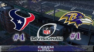 MADDEN NFL 2024  AFC DIV PLAYOFF  Houston TEXANS vs Baltimore RAVENS  Game Preview  Simulation [upl. by Elyssa]