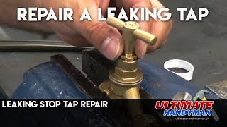 Leaking stop tap repair [upl. by Nanek514]