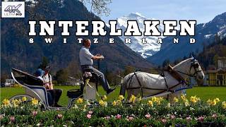 Tranquil Evening Stroll In Interlaken Switzerland In Stunning 4k Quality [upl. by Trebled851]