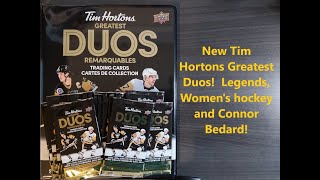 New 2024 Tim Hortons Greatest Duos hockey cards 20 packs Legends and Connor Bedard [upl. by Ehcrop]