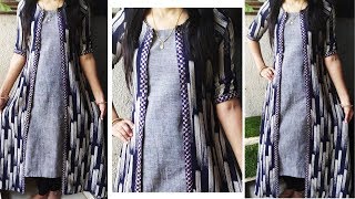 DIY Long Jacket Cutting and Stitching  Designer Long Jacket Cutting and Stitching [upl. by Odlaw]