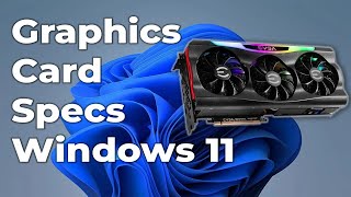 How to Check Which Graphics Card You Have on Windows 11How to Check Your Graphics Card on Windows 11 [upl. by Mehala]