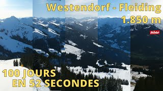 SkiWelt  Westendorf ⏩ Timelapse 100 jours [upl. by Lipkin]