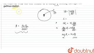 A small cylindrical magnet M Fig is placed in the centre of a thin coil of radius a co [upl. by Ervine]