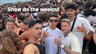 Portugal Lisboa VLOG  Fui ao show da turnê do The Weeknd no passeio marítimo de Algés theweeknd [upl. by Irtimd]